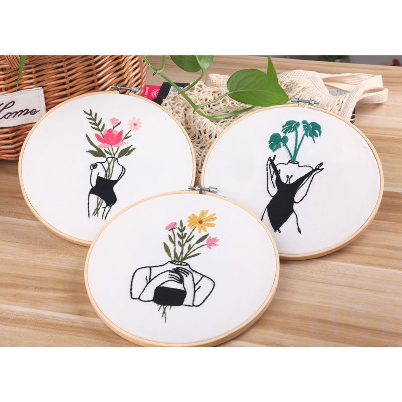 Diy Body Portrait Embroidery Kit