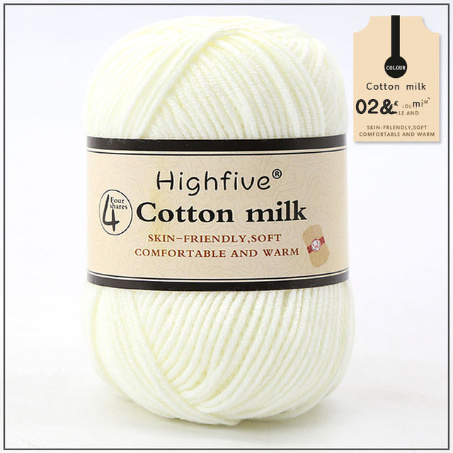 Milk Cotton Crochet Yarn