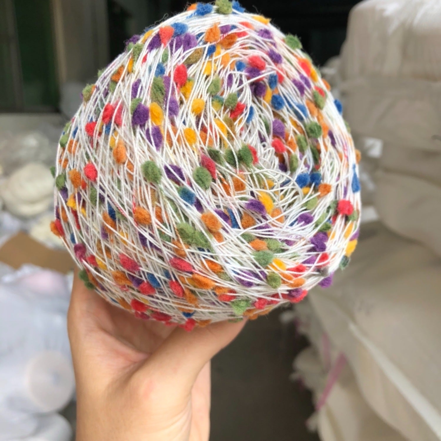 Colorful Candy Thread Hand-mixed Yarn Ball