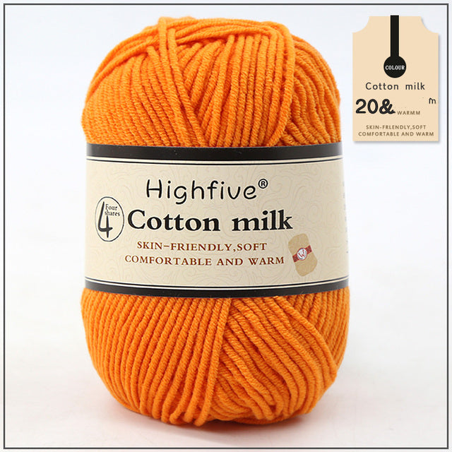 Milk Cotton Crochet Yarn