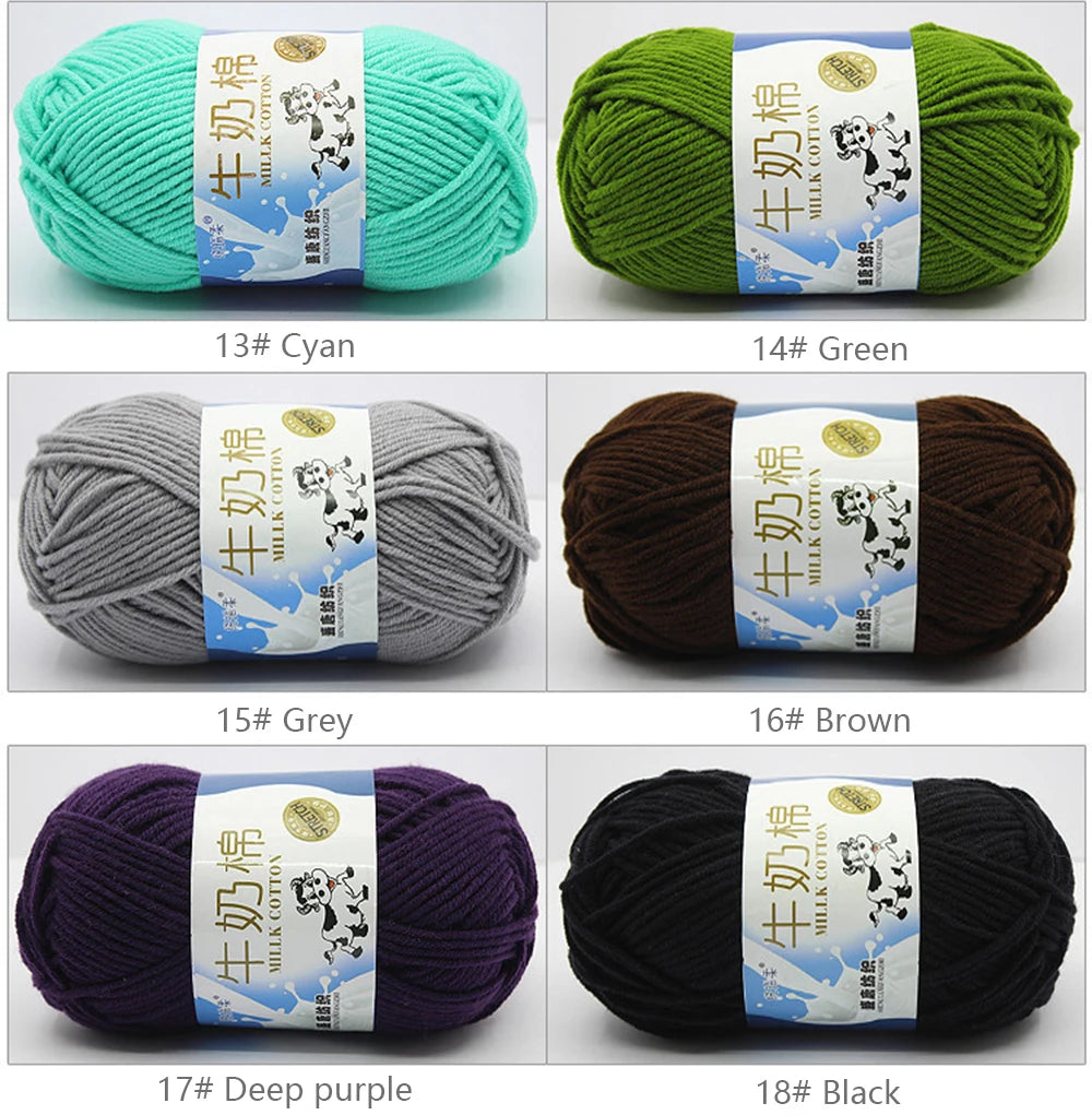 50Gram/Set Milk High-quality Cotton Yarn