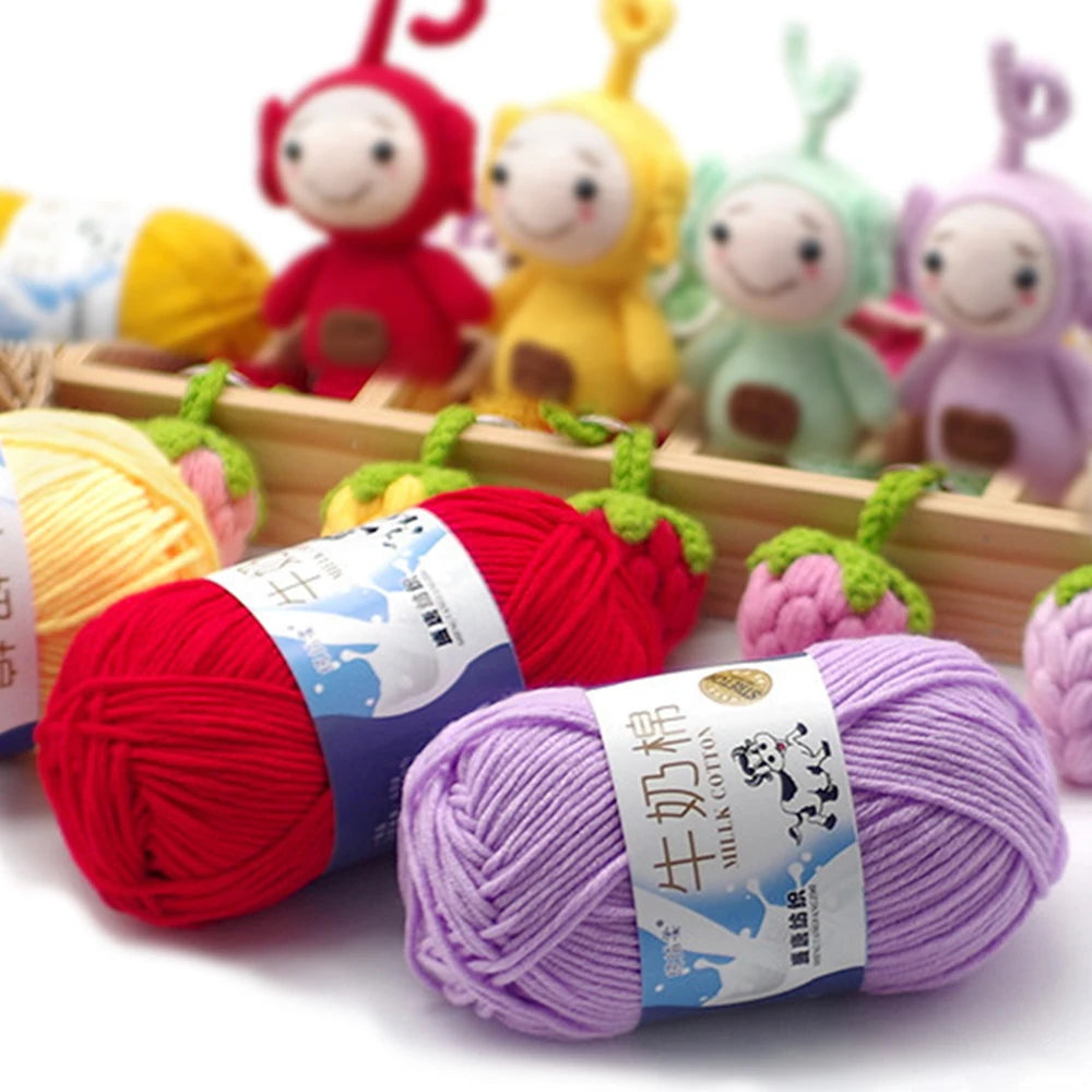 50Gram/Set Milk High-quality Cotton Yarn