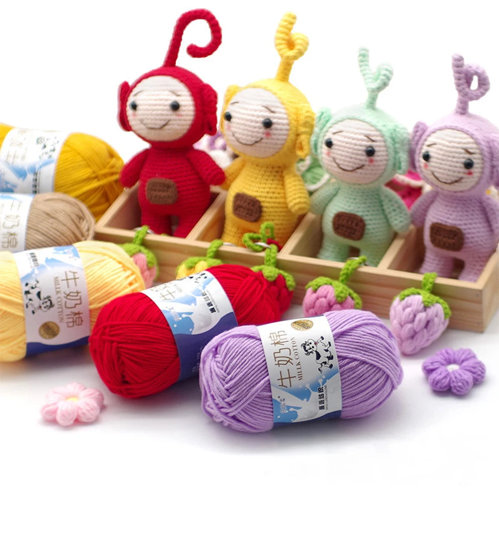 50Gram/Set Milk High-quality Cotton Yarn