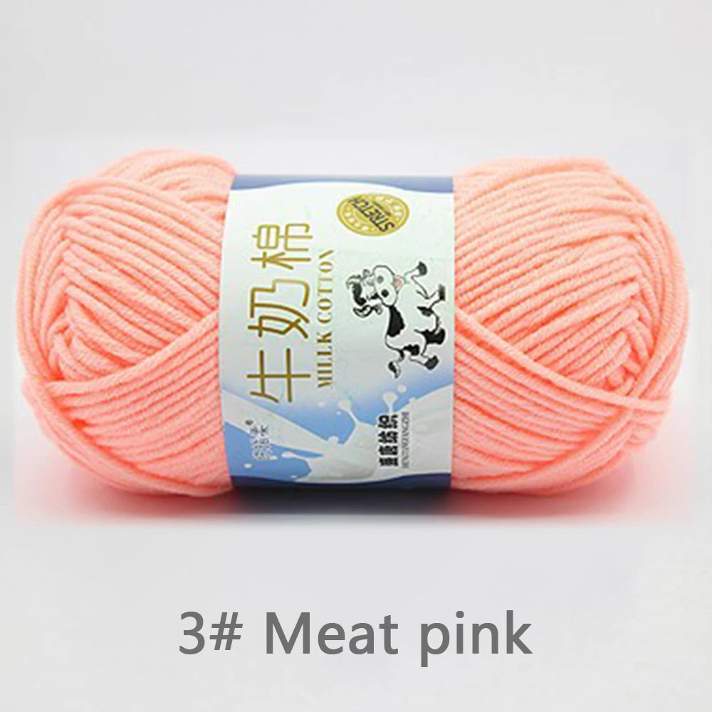 50Gram/Set Milk High-quality Cotton Yarn
