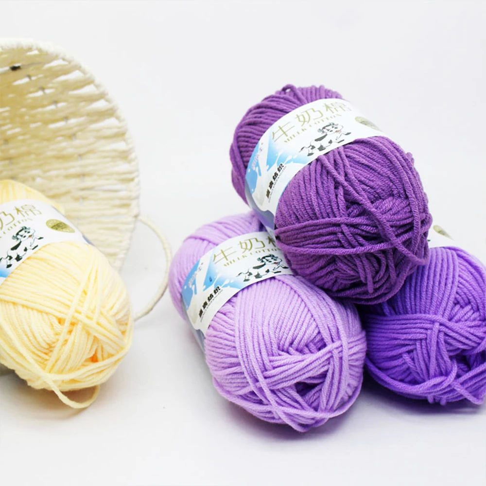 50Gram/Set Milk High-quality Cotton Yarn