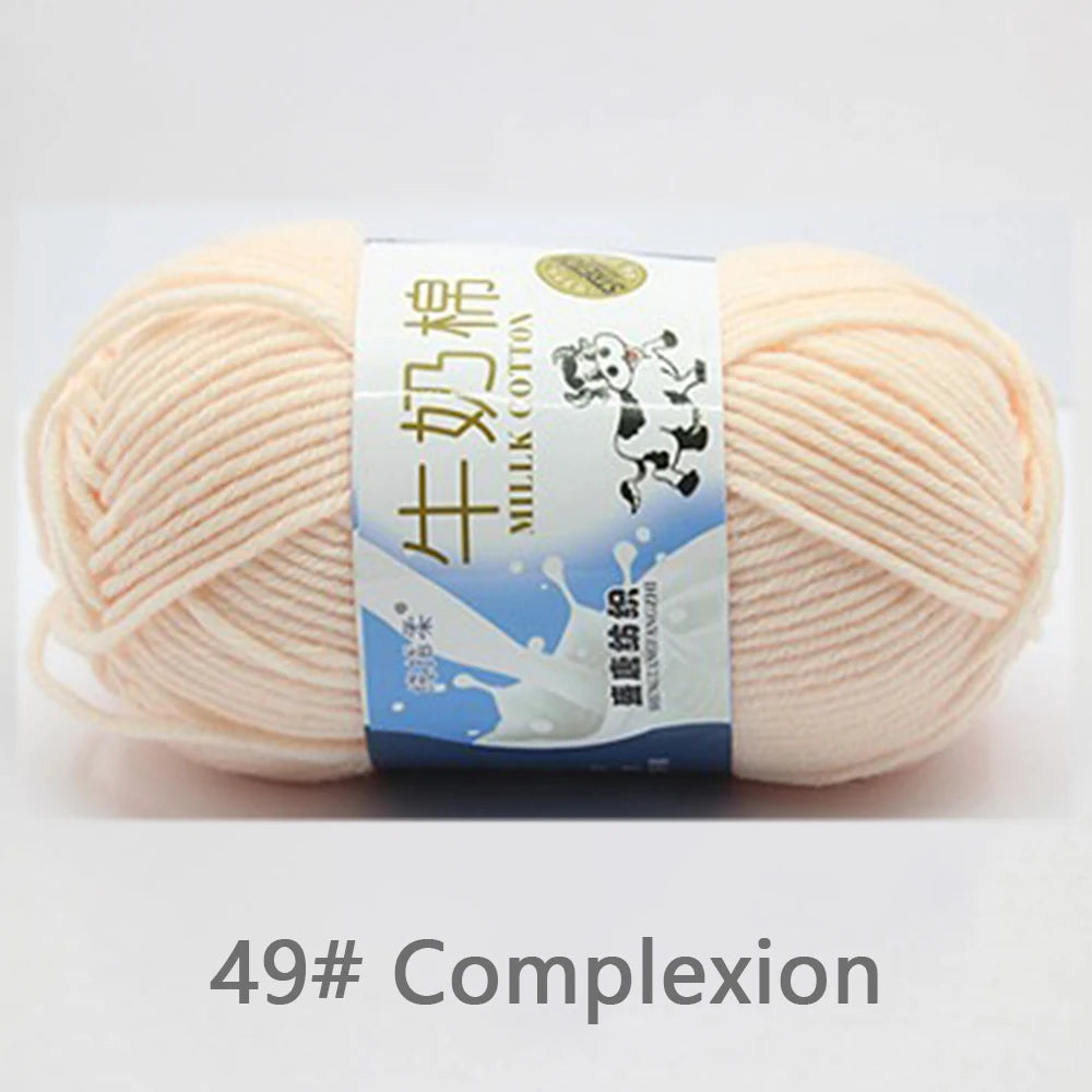 50Gram/Set Milk High-quality Cotton Yarn