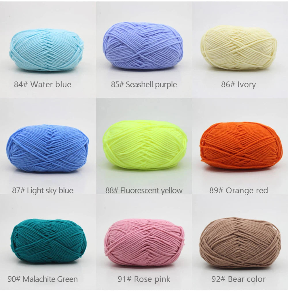 50Gram/Set Milk High-quality Cotton Yarn