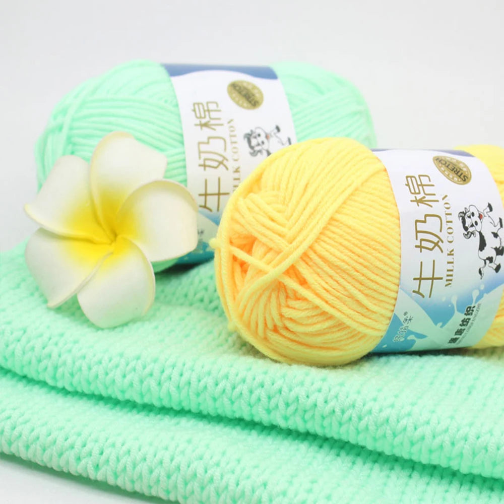50Gram/Set Milk High-quality Cotton Yarn