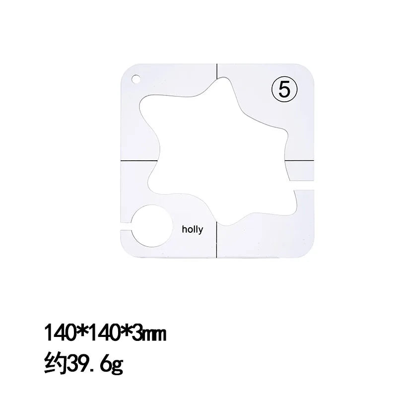 13Type Quilting Template Free Motion Ruler