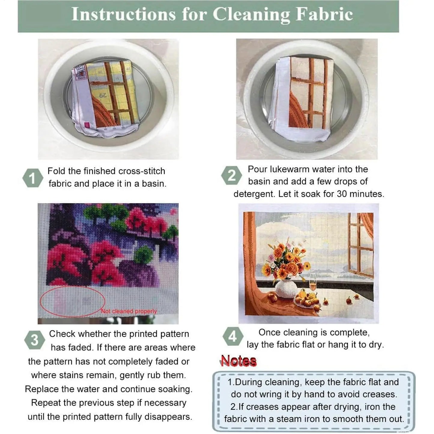 Embroidery Stitch Book for Beginners with sewing kit