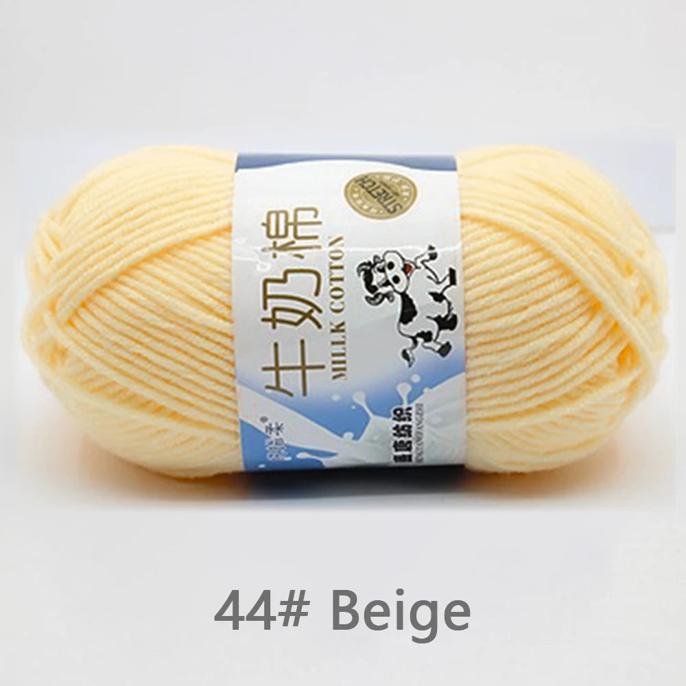 50Gram/Set Milk High-quality Cotton Yarn