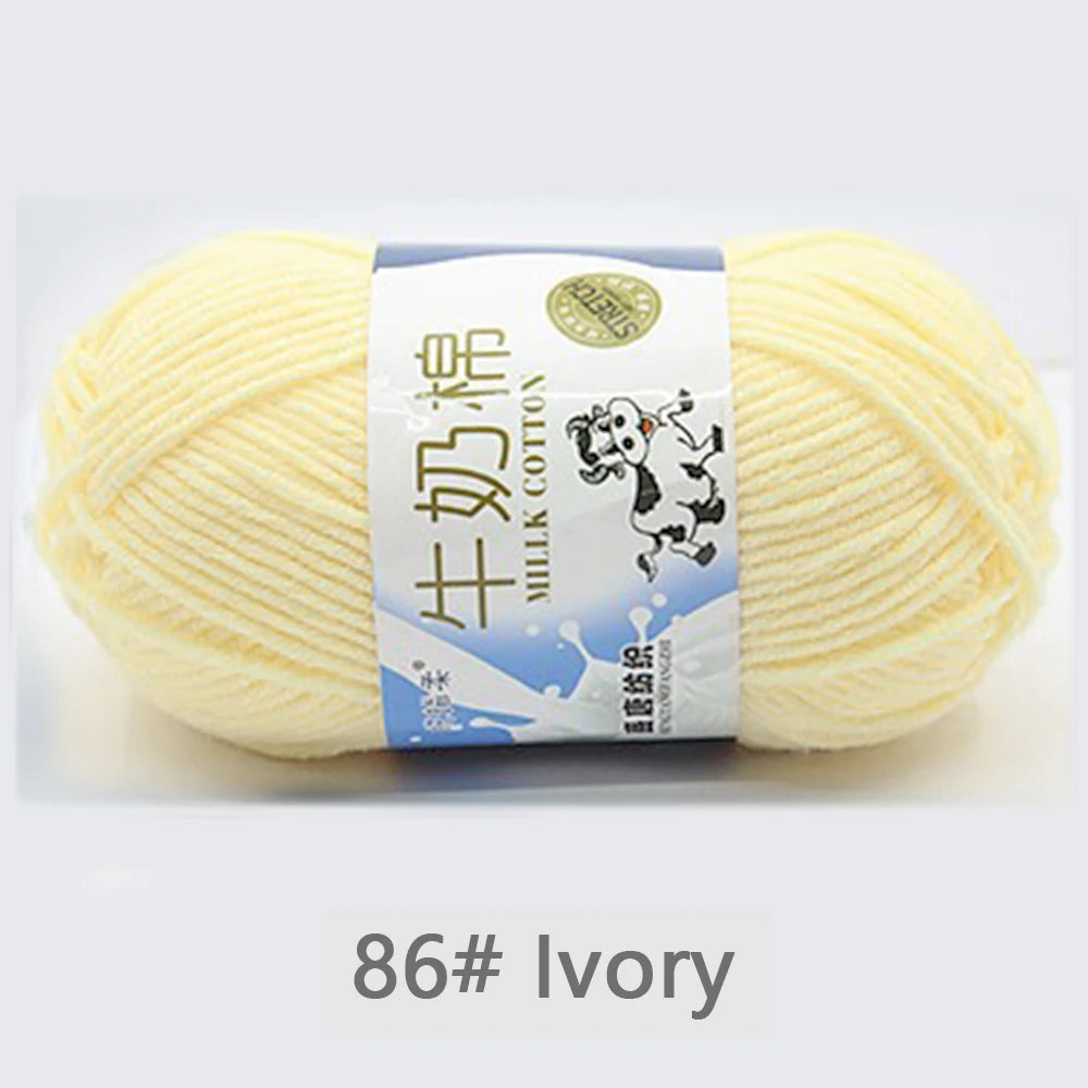 50Gram/Set Milk High-quality Cotton Yarn