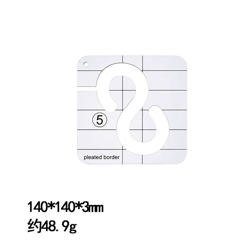 13Type Quilting Template Free Motion Ruler
