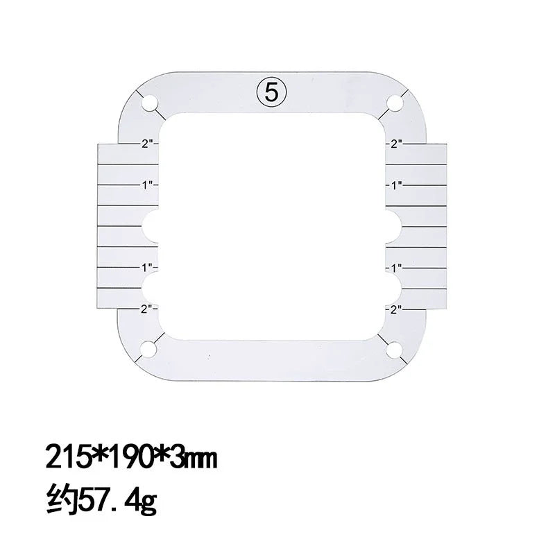 13Type Quilting Template Free Motion Ruler