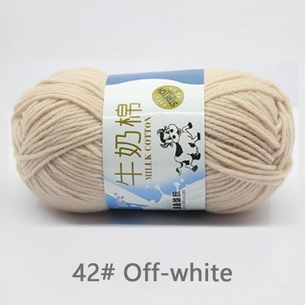 50Gram/Set Milk High-quality Cotton Yarn