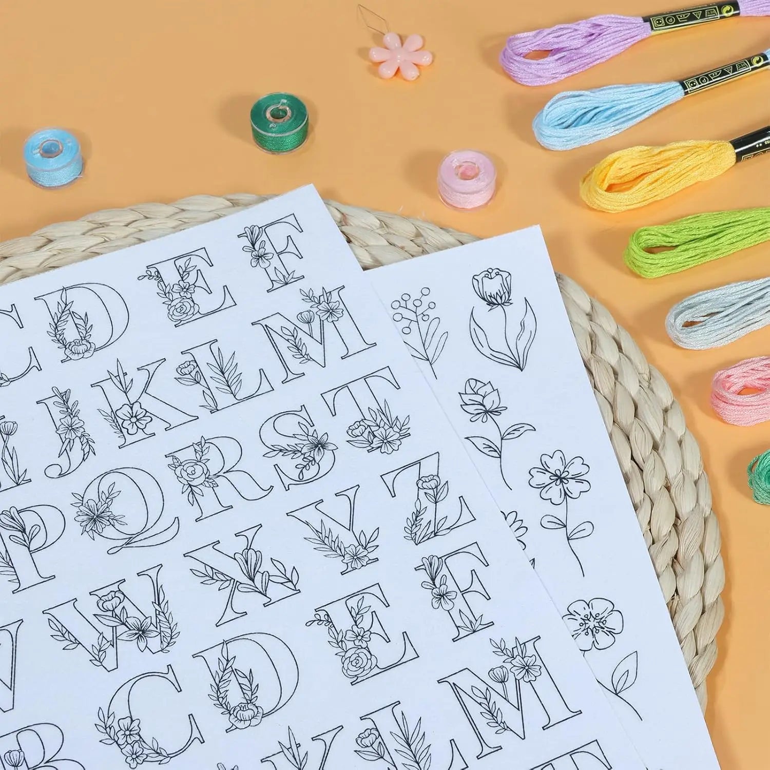 Embroidery Patterns For DIY Tablecloth