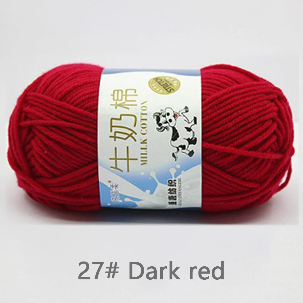 50Gram/Set Milk High-quality Cotton Yarn