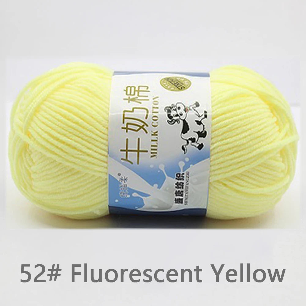 50Gram/Set Milk High-quality Cotton Yarn