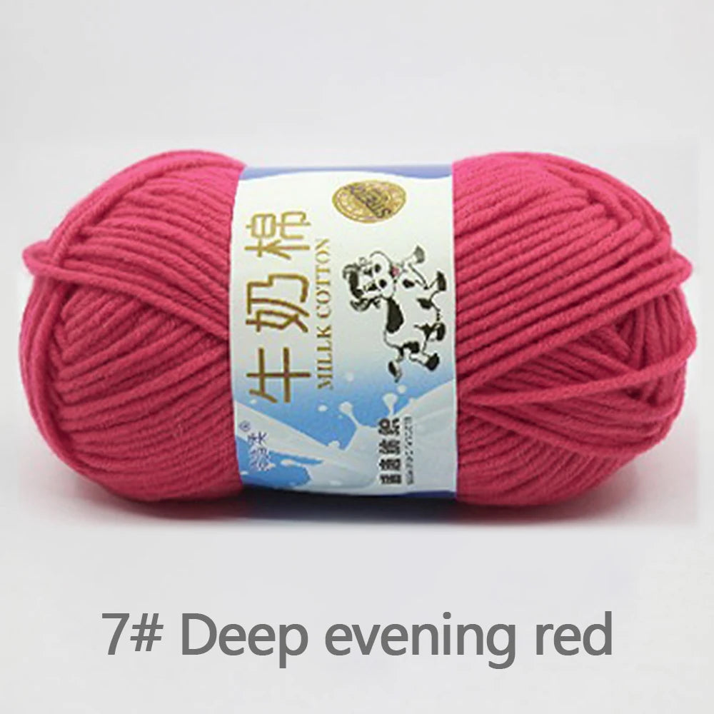 50Gram/Set Milk High-quality Cotton Yarn