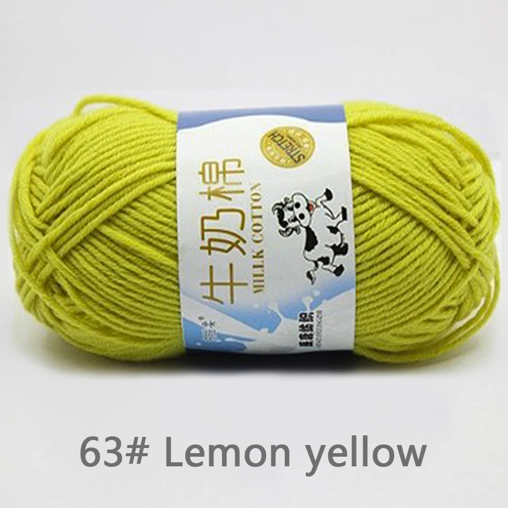 50Gram/Set Milk High-quality Cotton Yarn