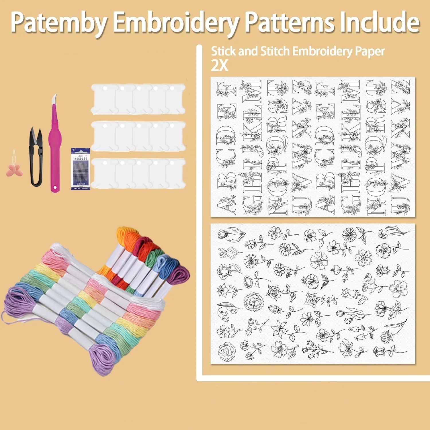 Embroidery Patterns For DIY Tablecloth