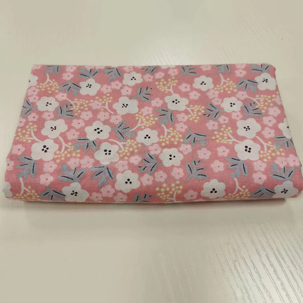 6pcs 25/50cm Floral Cotton Cloth Pre-Cut  Sewing Fabric