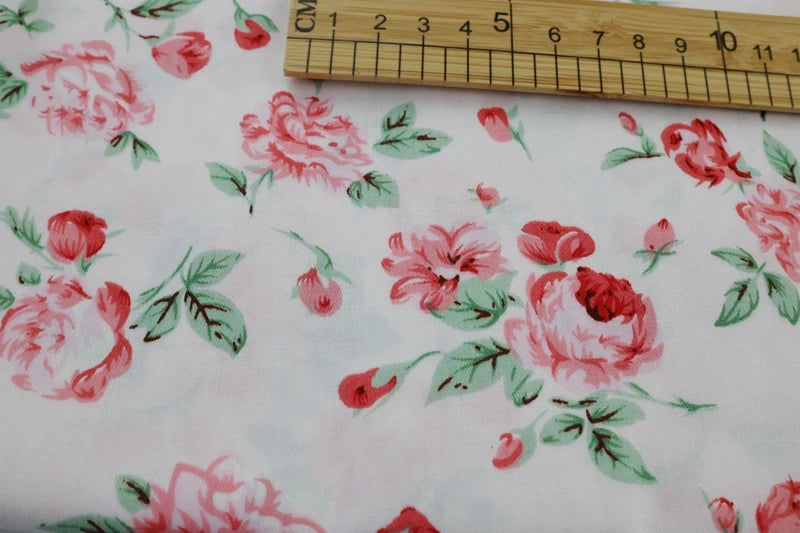 Delicate 50cmx50cm Fat Quarter Flower Dot cotton Bundle