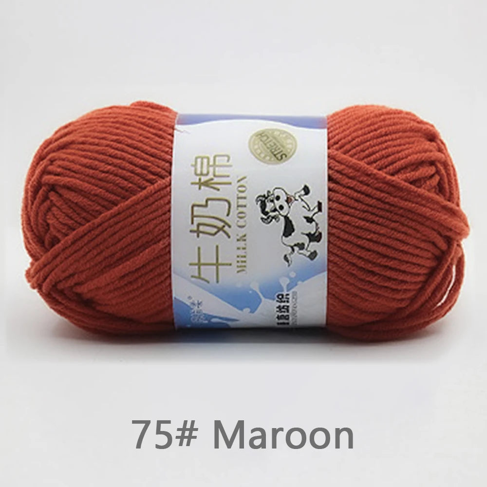 50Gram/Set Milk High-quality Cotton Yarn