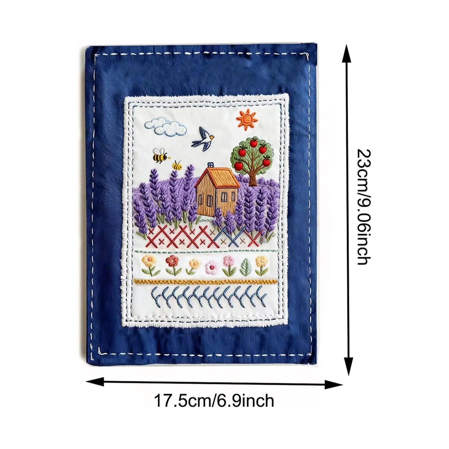 Embroidery Stitch Book for Beginners with sewing kit