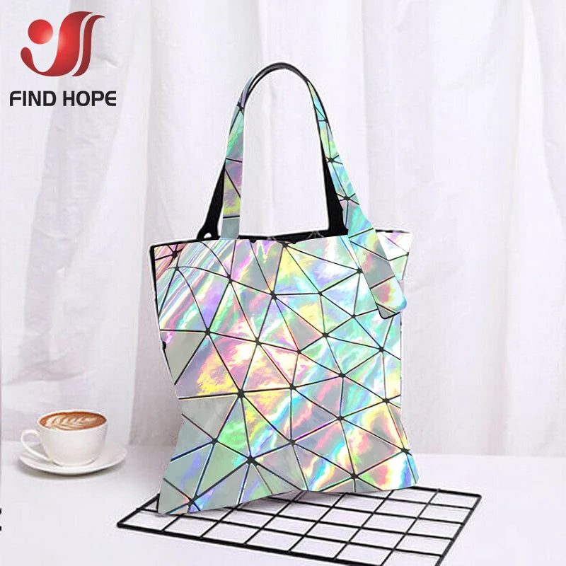 9 Sheets Holographic Leather Geometric Bundle