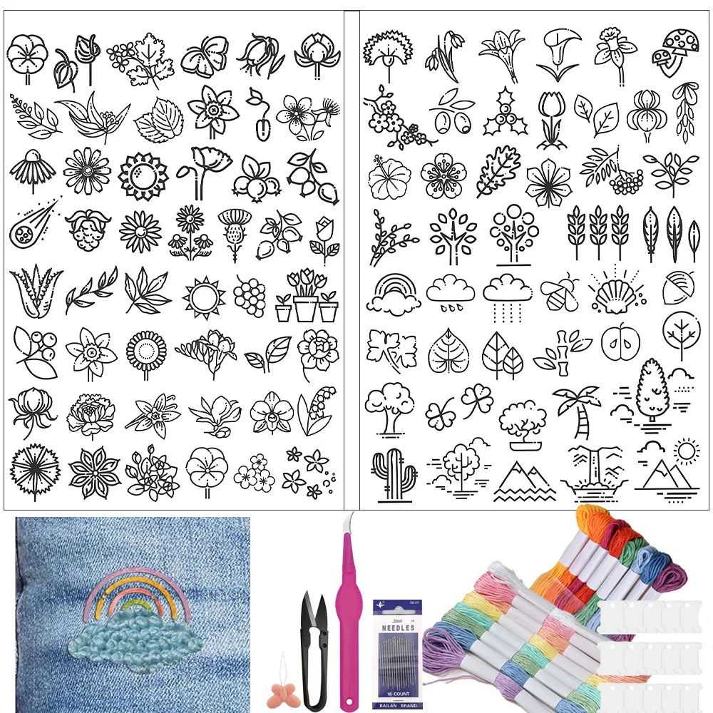 Embroidery Patterns For DIY Tablecloth