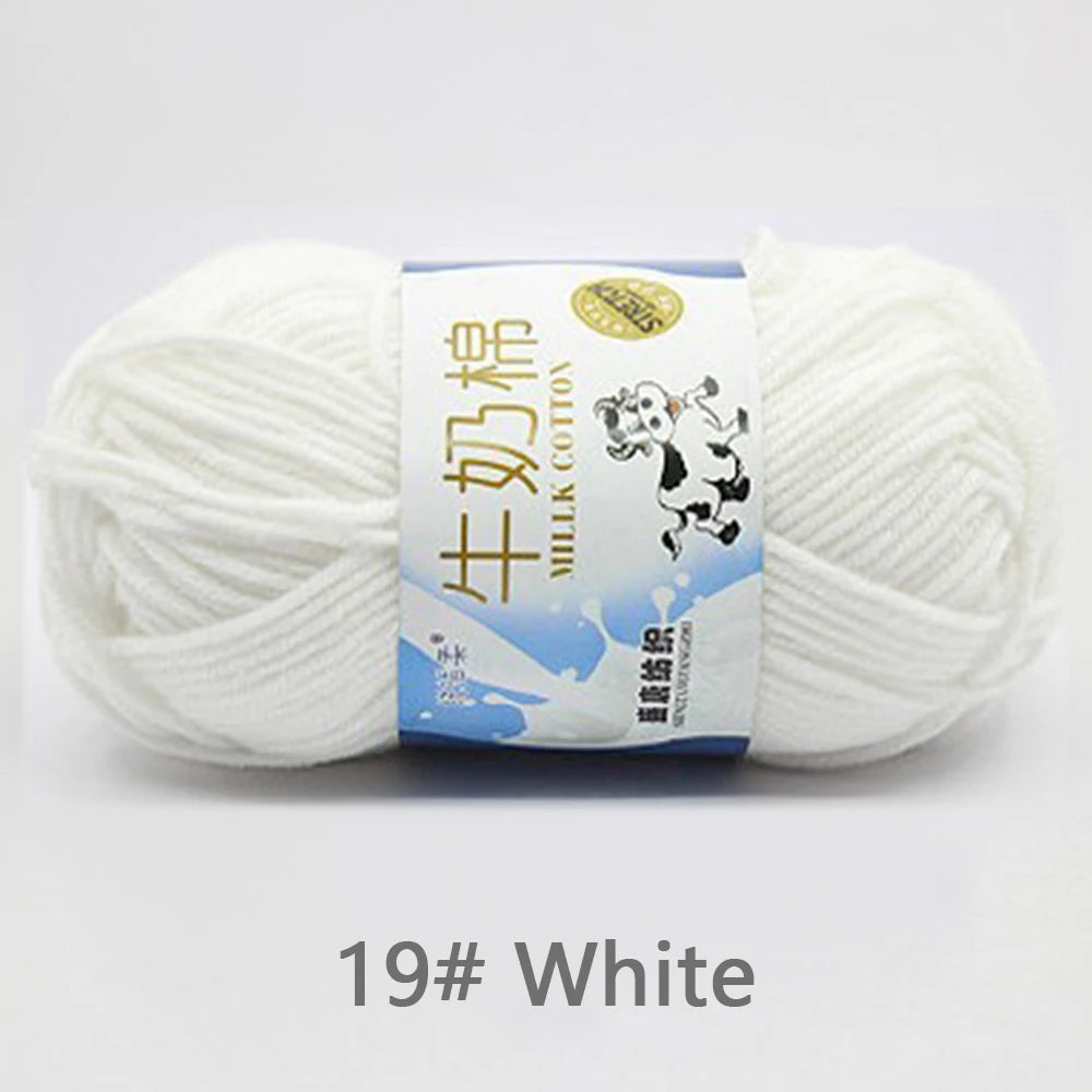 50Gram/Set Milk High-quality Cotton Yarn