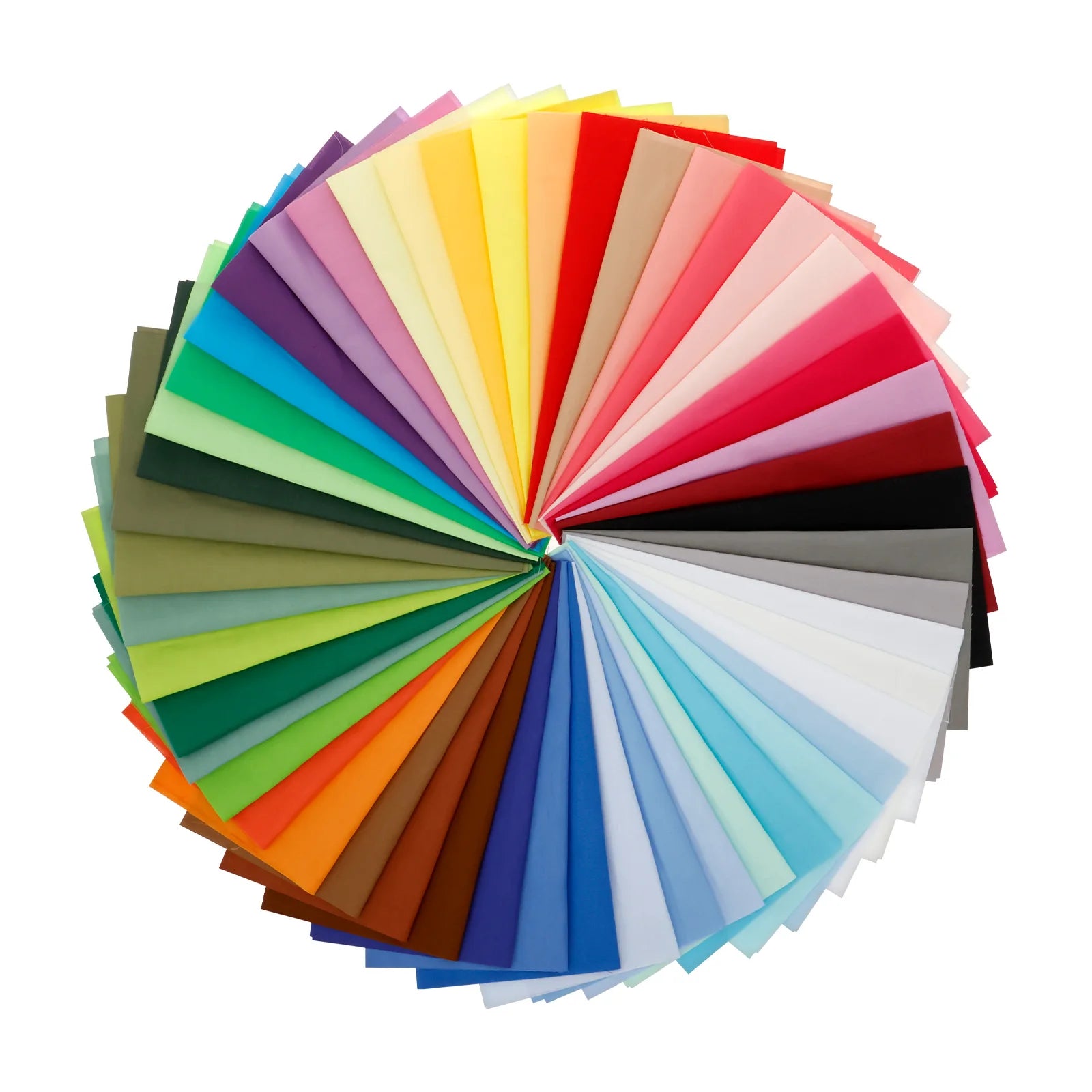 50Pcs Color Cotton Fabric Bundle