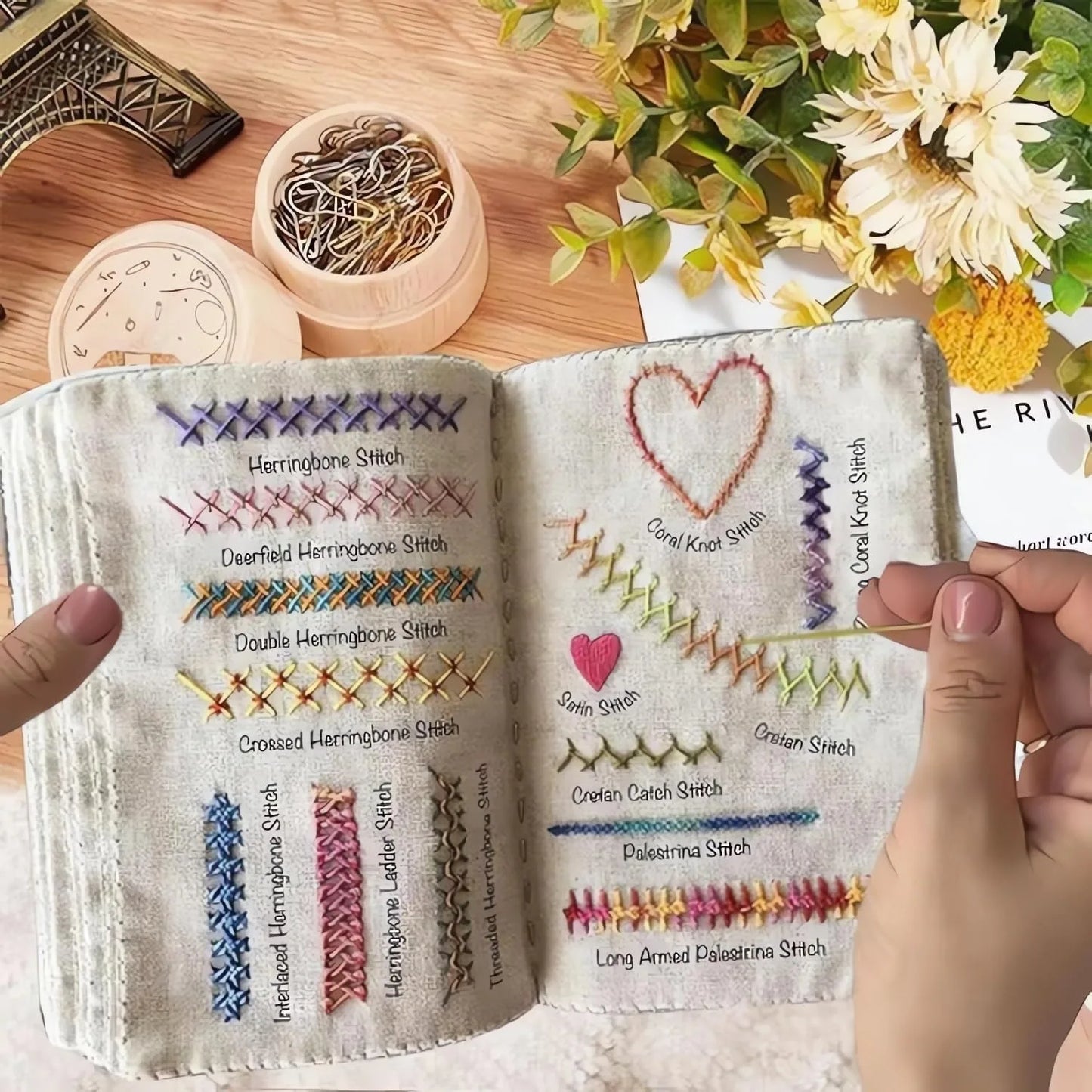 Upgraded Embroidery Stitch Book Kit