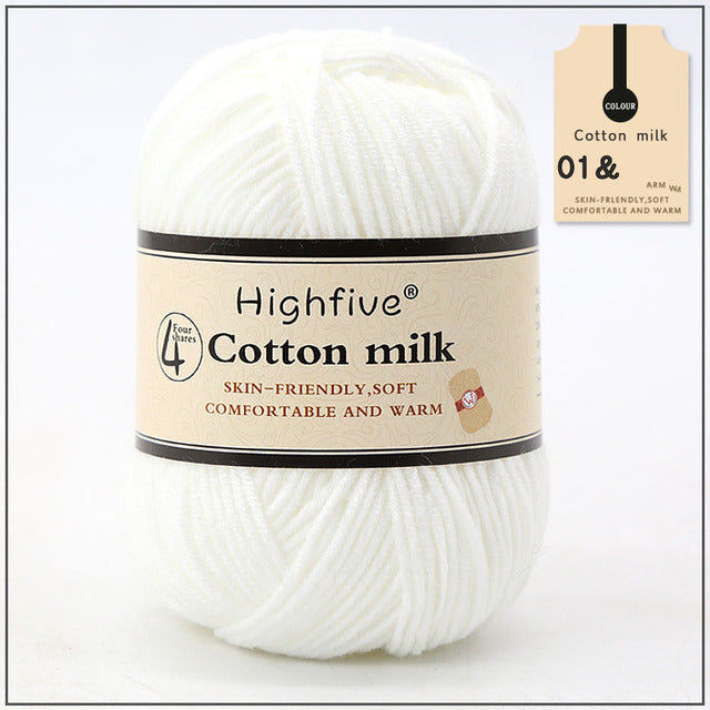 Milk Cotton Crochet Yarn
