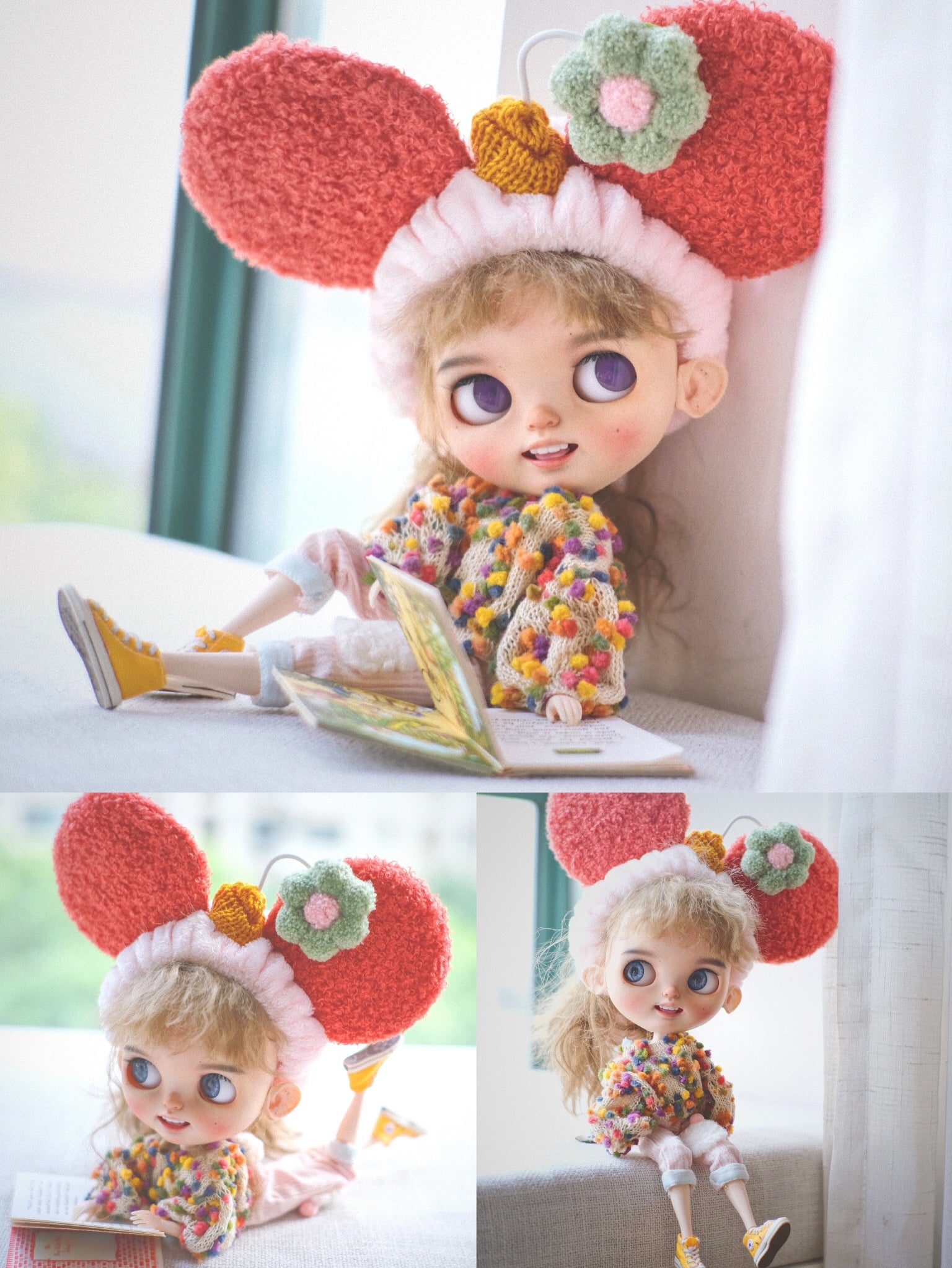 Colorful Candy Thread Hand-mixed Yarn Ball